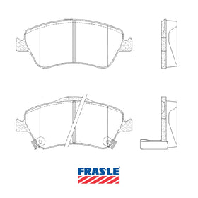 Juego de Pastillas de freno Delanteras Toyota Corolla 1.8 2008 - 2011