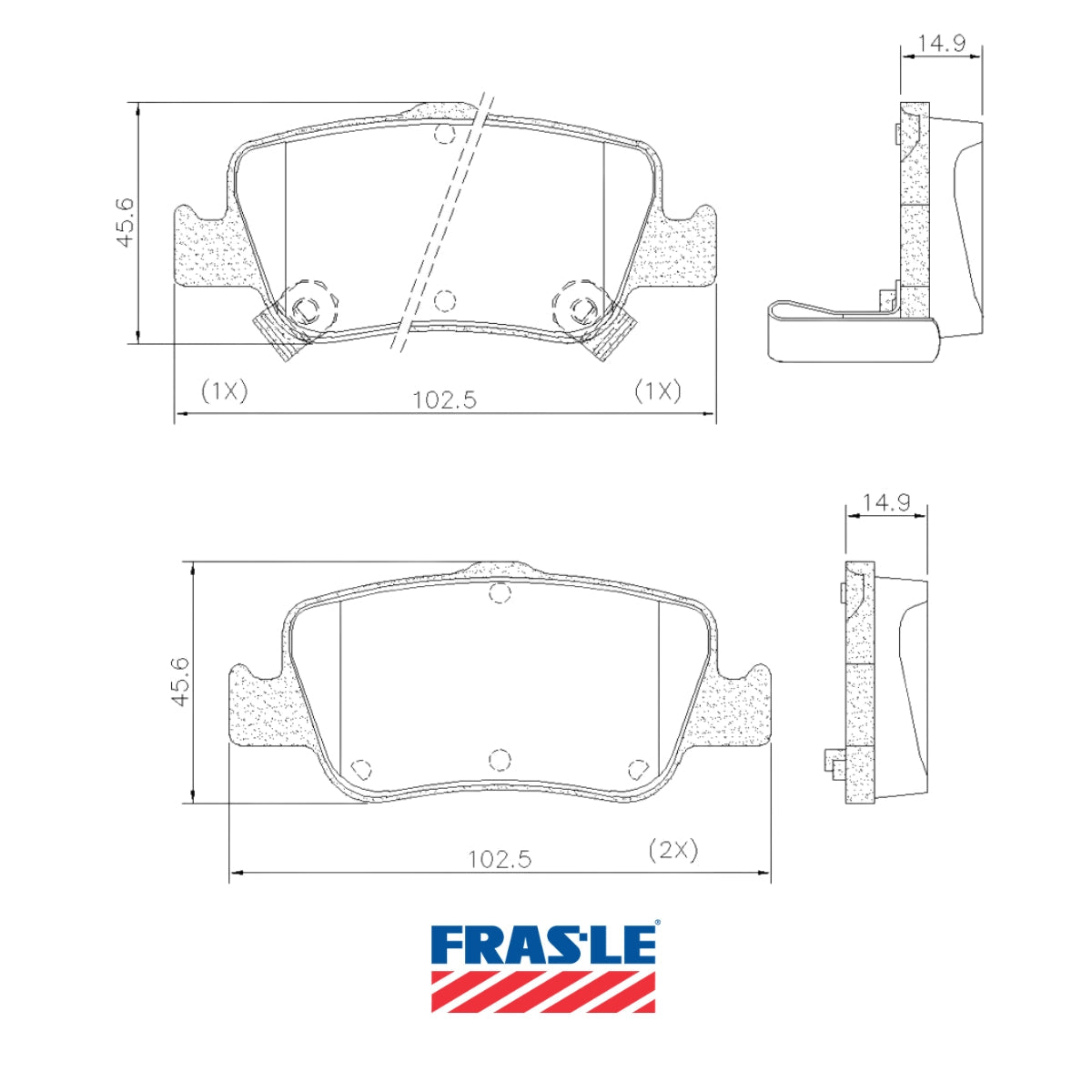 foto de Pastillas de freno Traseras Toyota Corolla 2008 - 2011