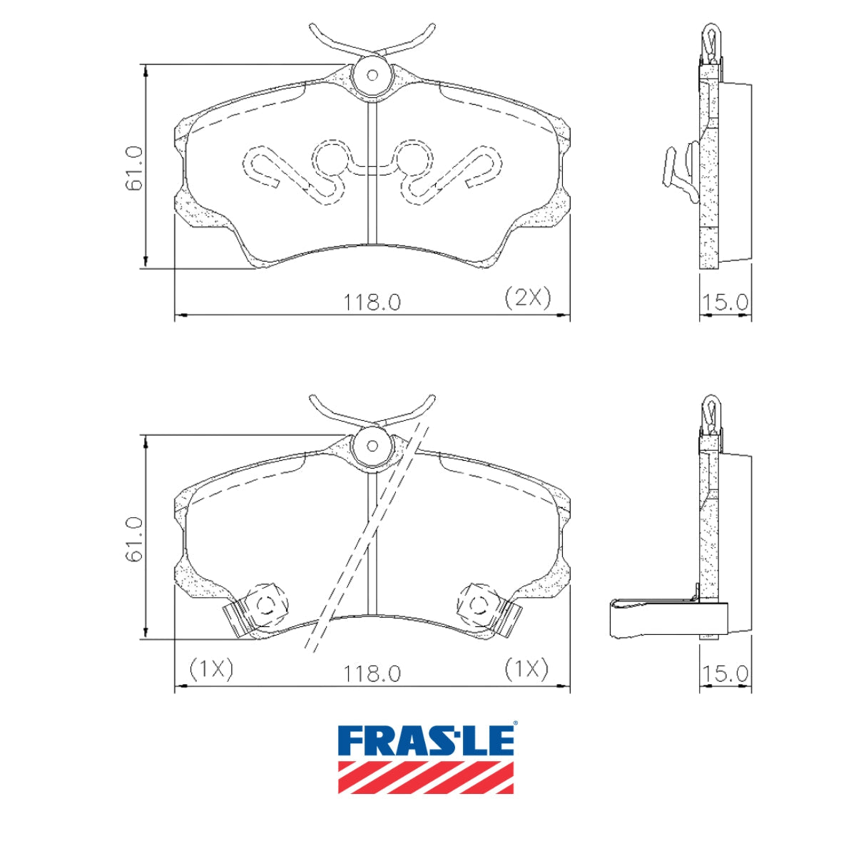 Pastillas de freno Delanteras Honda Civic 1999 - 2006 - 0