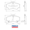 Juego de Pastillas de freno Delanteras Honda Civic 1999 - 2006-2