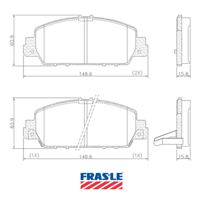 Juego de Pastillas de freno Delanteras Honda HrV 2016 - 2023 - 0