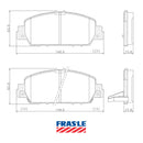 Juego de Pastillas de freno Delanteras Honda Accord 2014 - 2018-2