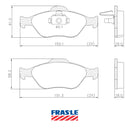 Juego de Pastillas de freno Delanteras Ford Euroescort 2003 - 2012