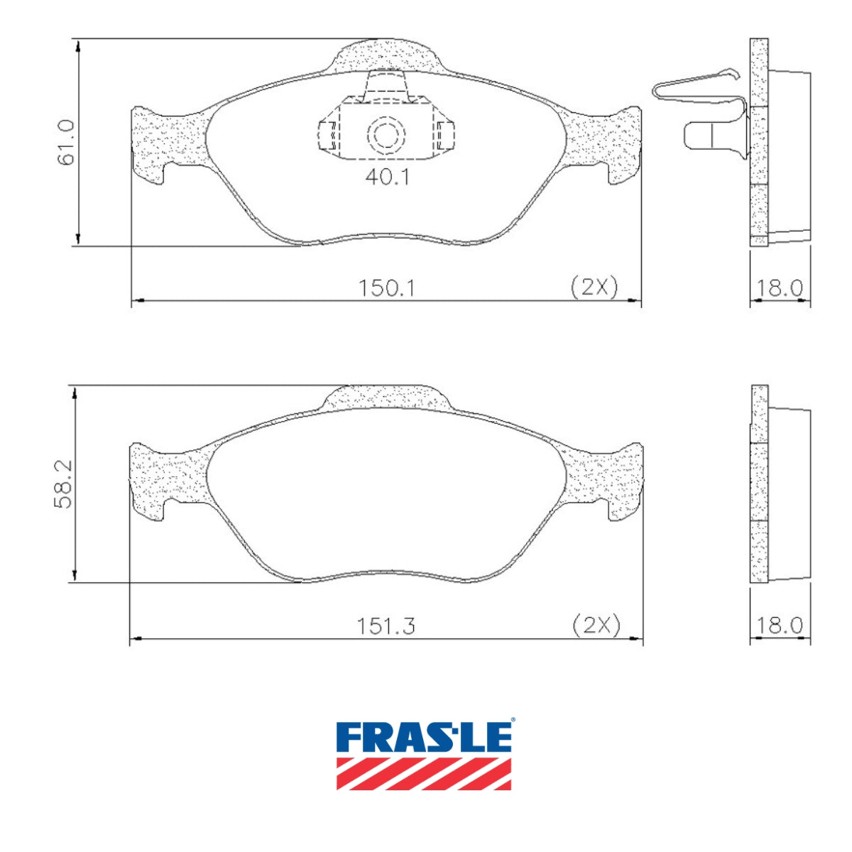 foto de Pastillas de freno Delanteras Ford Euroescort 2003 - 2012