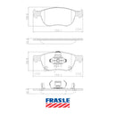 Juego de Pastillas de freno Delanteras Honda HrV 2020 - 2023-2