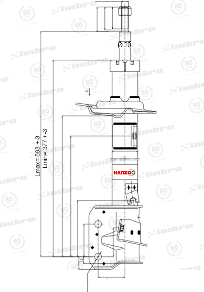 Par de Amortiguadores Delanteros Suzuki Swift 2010 - 2015