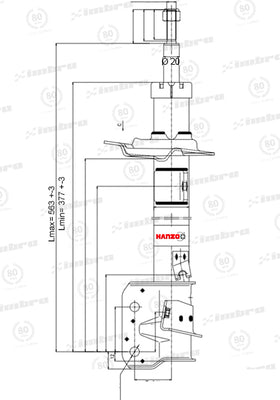 Par de Amortiguadores Delanteros Suzuki Swift 2010 - 2015