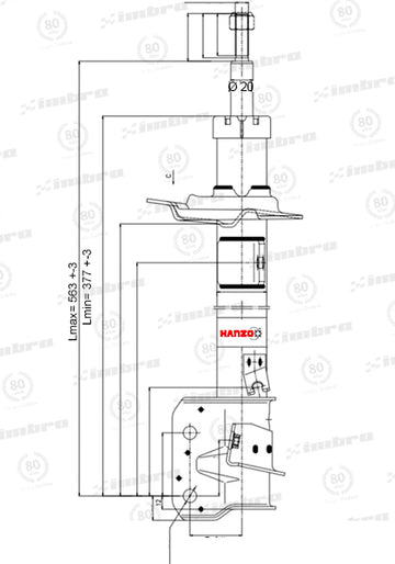 Par de Amortiguadores Delanteros Suzuki Swift 2010 - 2015