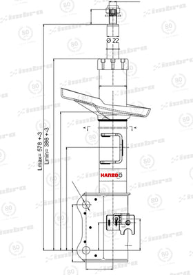Par de Amortiguadores Delanteros Suzuki Vitara 2006 - 2017