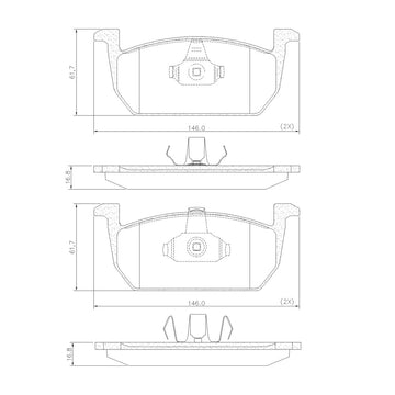 Juego de Pastillas de freno Delanteras Volkswagen T-Cross 2019 - 2022