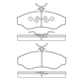 foto de Pastillas de freno Delanteros Chevrolet Blazer S10 4x2 1997 - 2005