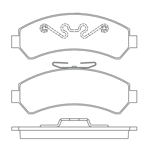 foto de Pastillas de freno Delanteros Chevrolet Blazer S10 4x4 1997 - 2005