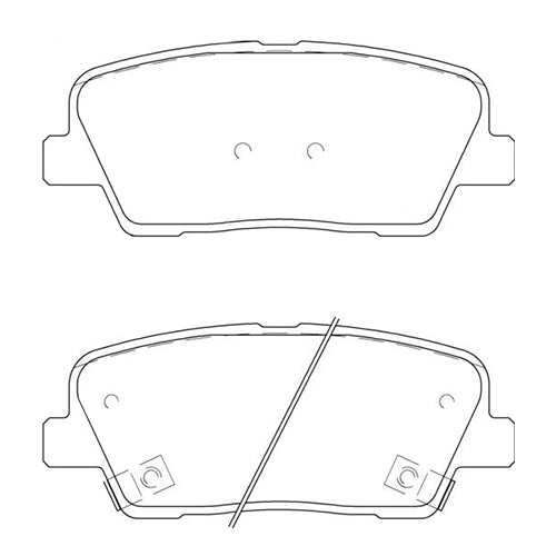 foto de Pastillas de freno Traseras Hyundai Santa fe 2010 - 2019